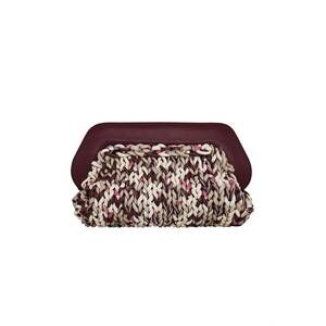 NEW THEMOIRÈ women's bios printed knitted bag in cabernet